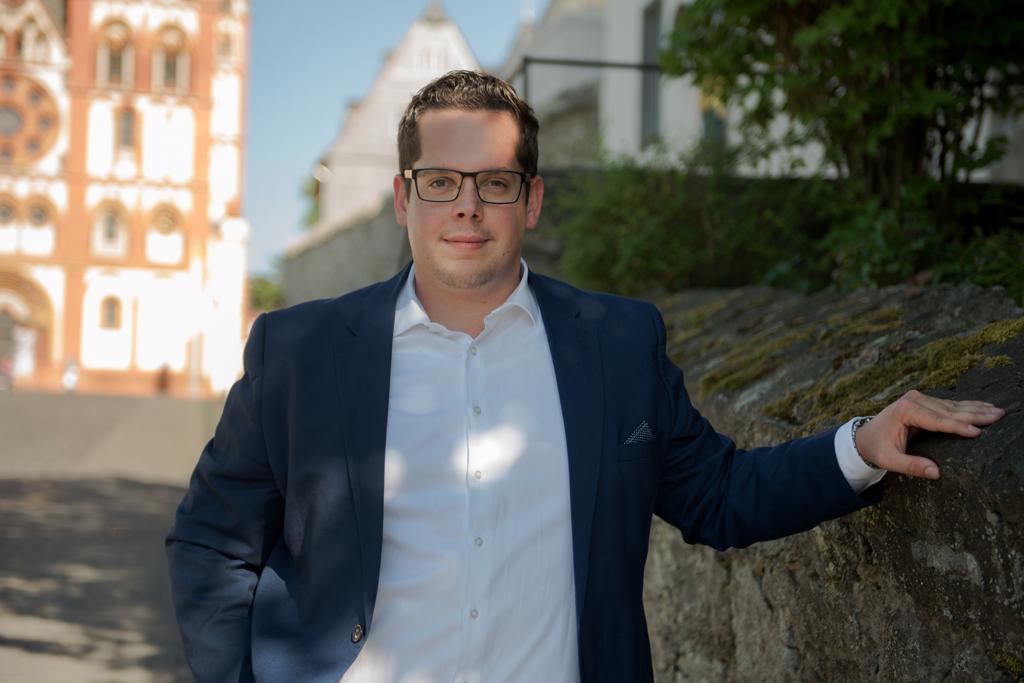 Foto: Maximilian Acht, designierter Kandidat der FDP zur Limburger Bürgermeisterwahl