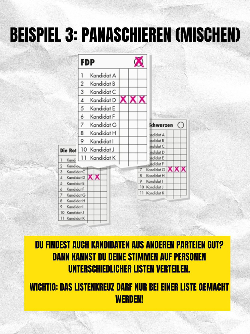 Beispiel 3 - Panaschieren (mischen)